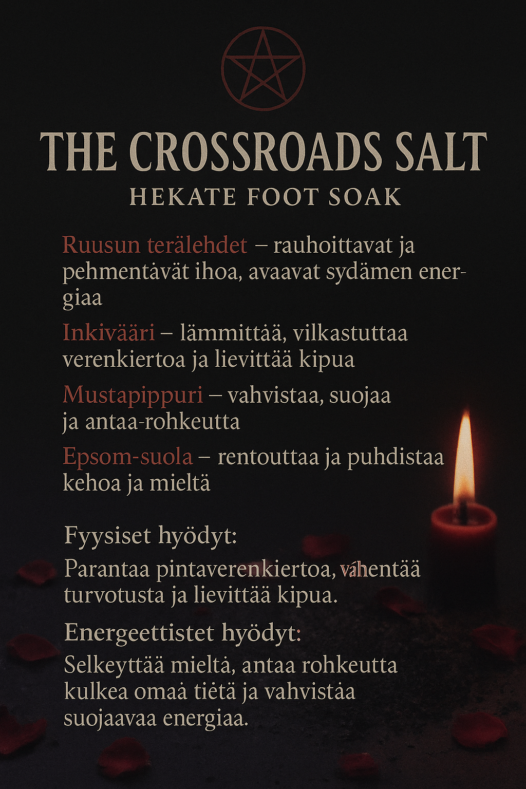 The Crossroads salt - Hekate kylpysuola