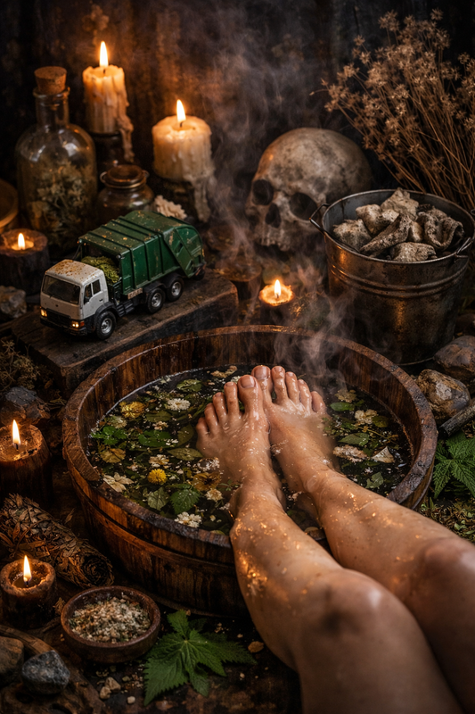 Kun keho jumittaa - Lymfakiertoa aktivoiva jalkakylpy yrteistä