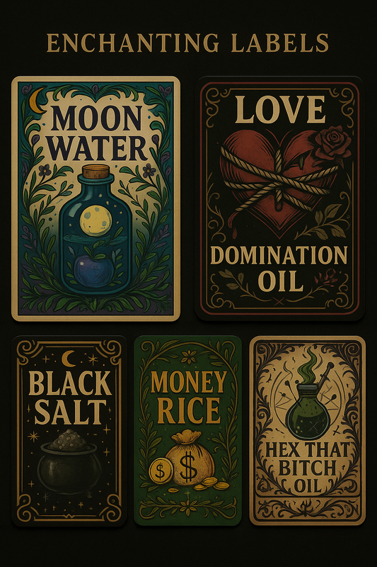 Etikettitarrat - Witch's Apothecary